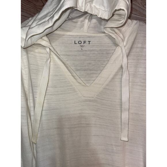 LOFT ANN TAYLOR size Large L hooded top - Picture 2 of 3